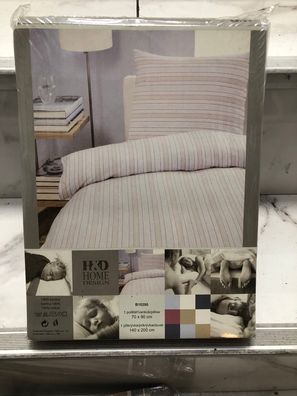 Parure De Lit 4 Pièces 100% percale De Coton
