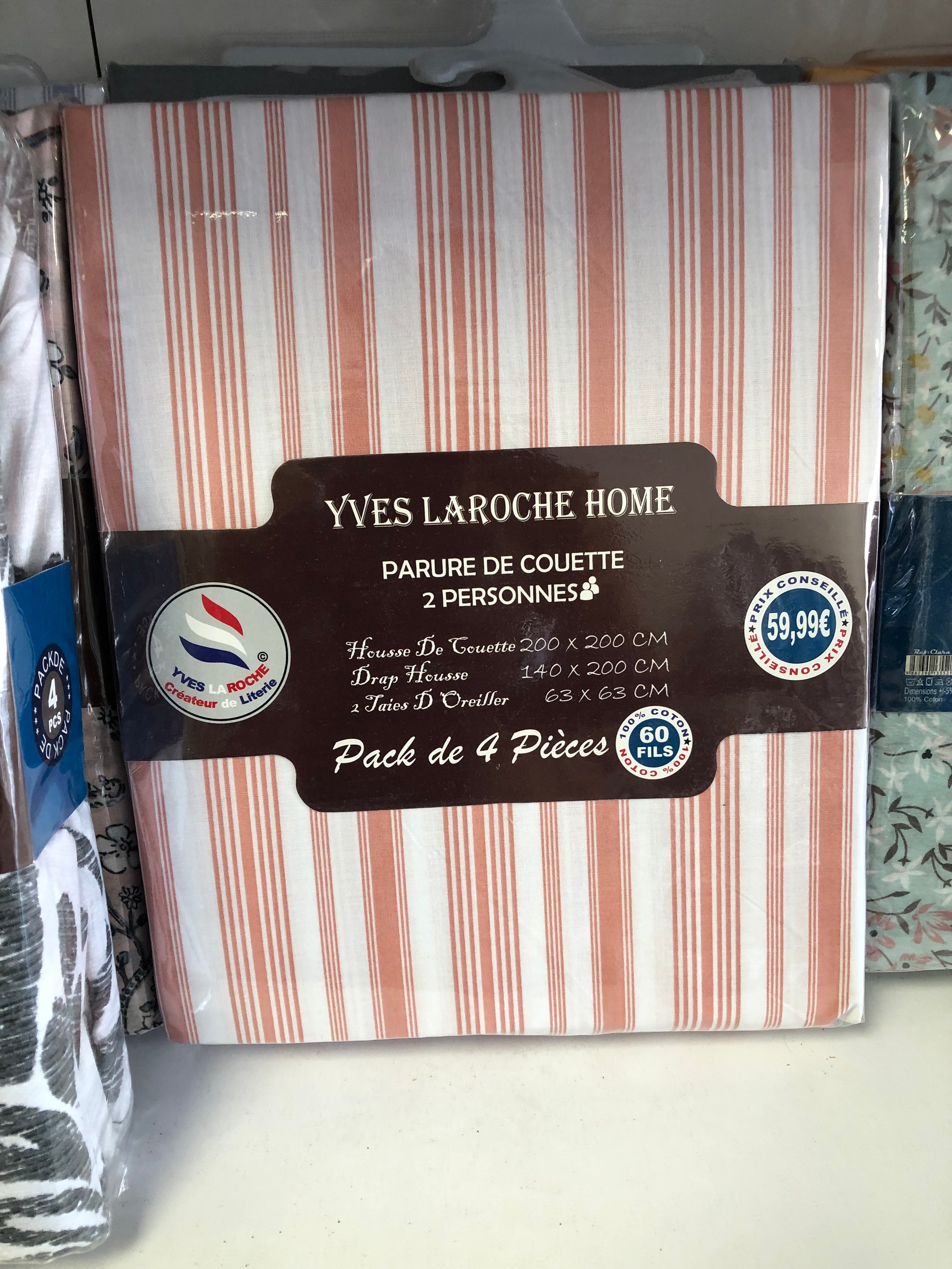 Parure De Lit 140x200 Housse De Couette 100% Percale De Coton 4 Pièces