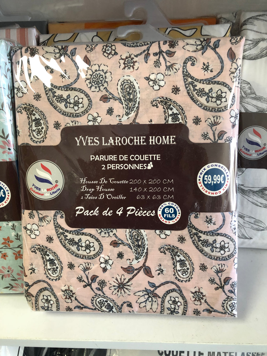 Parure Housse De Couette 4 Pièces 100% Coton