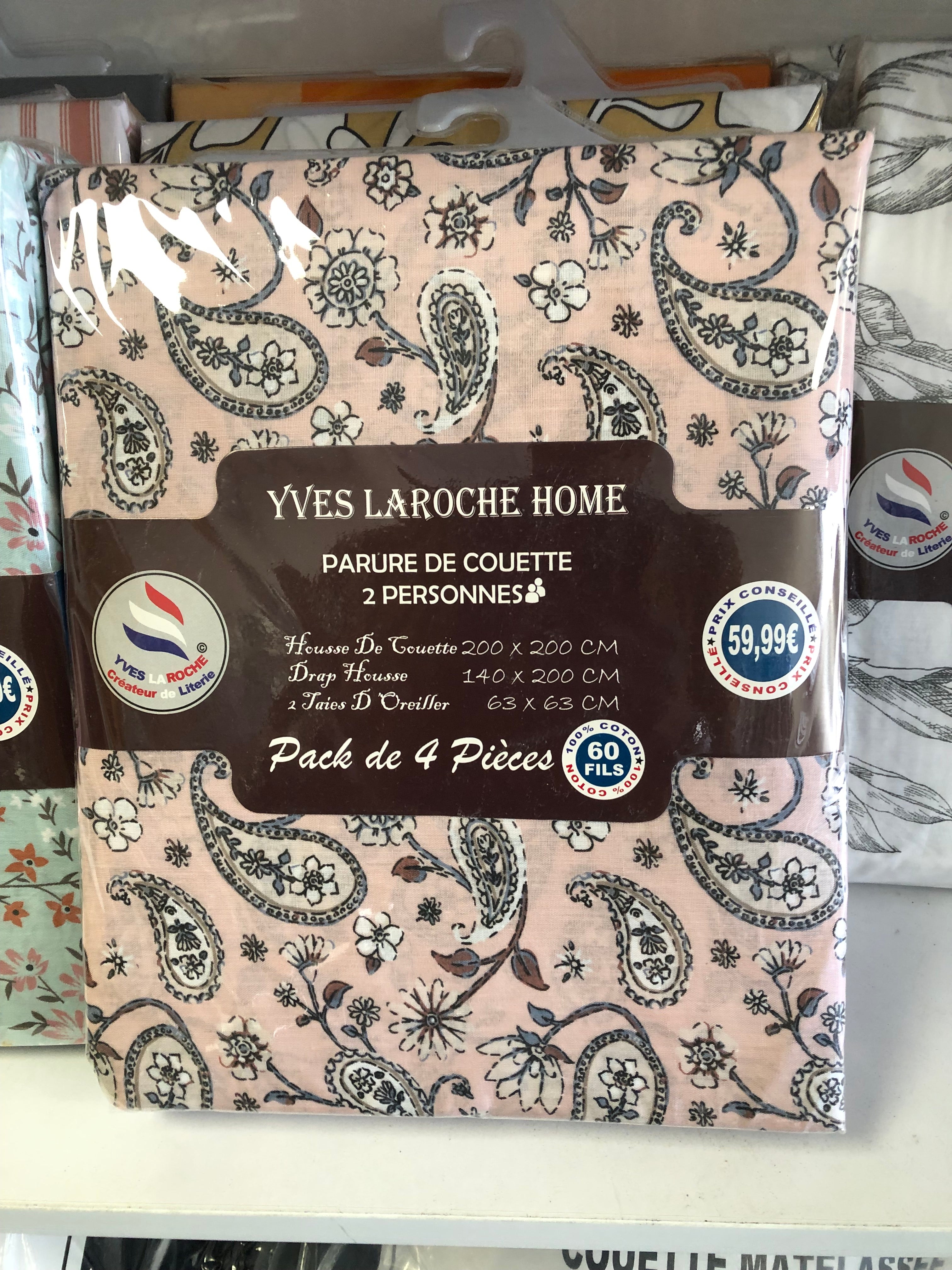 Parure Housse De Couette 4 Pièces 100% Coton