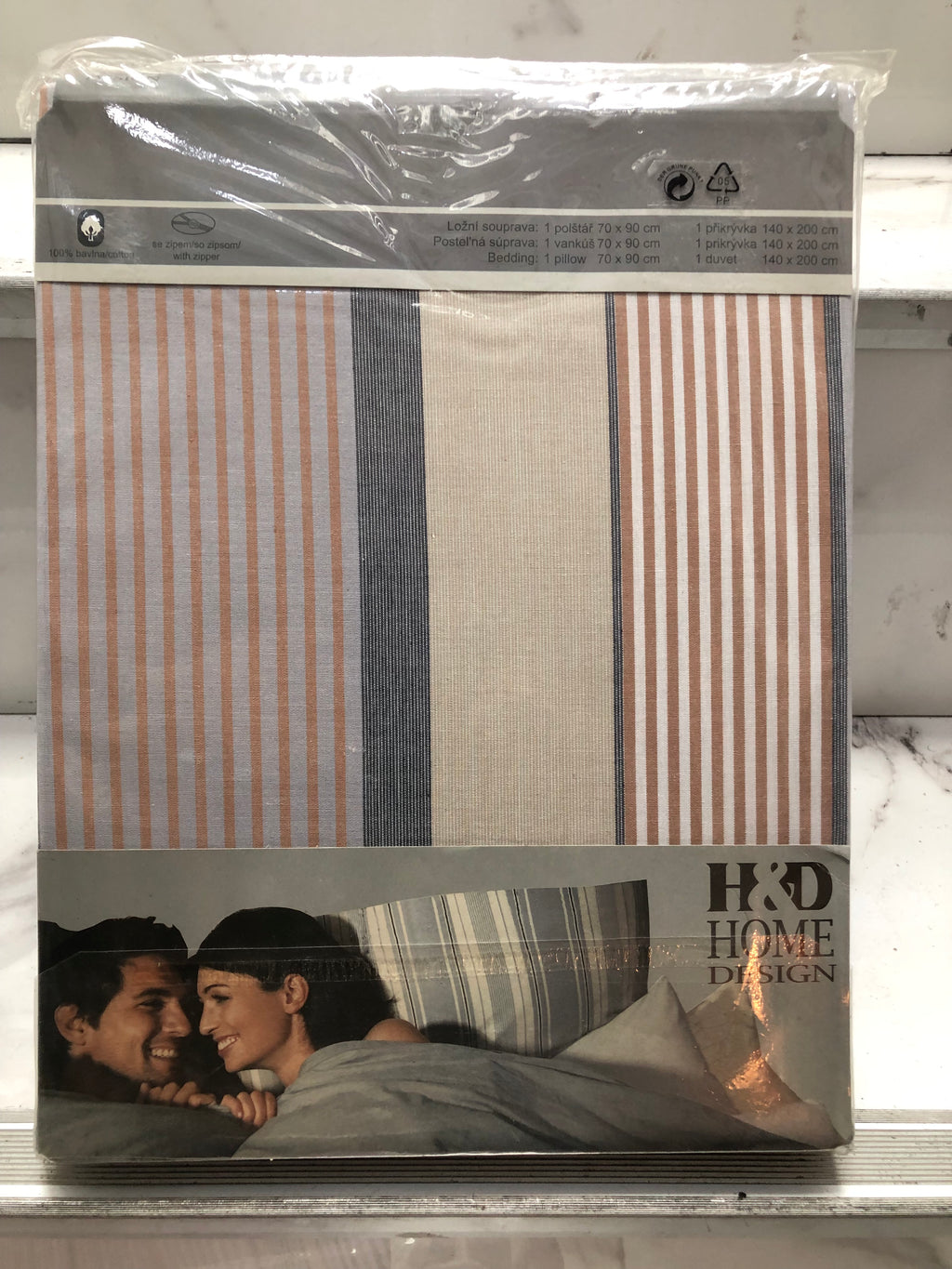 Parure De Lit 4 Pièces 100% Percale De Coton